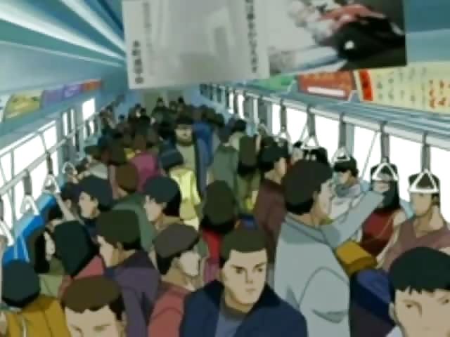 Anime giapponese in metropolitana